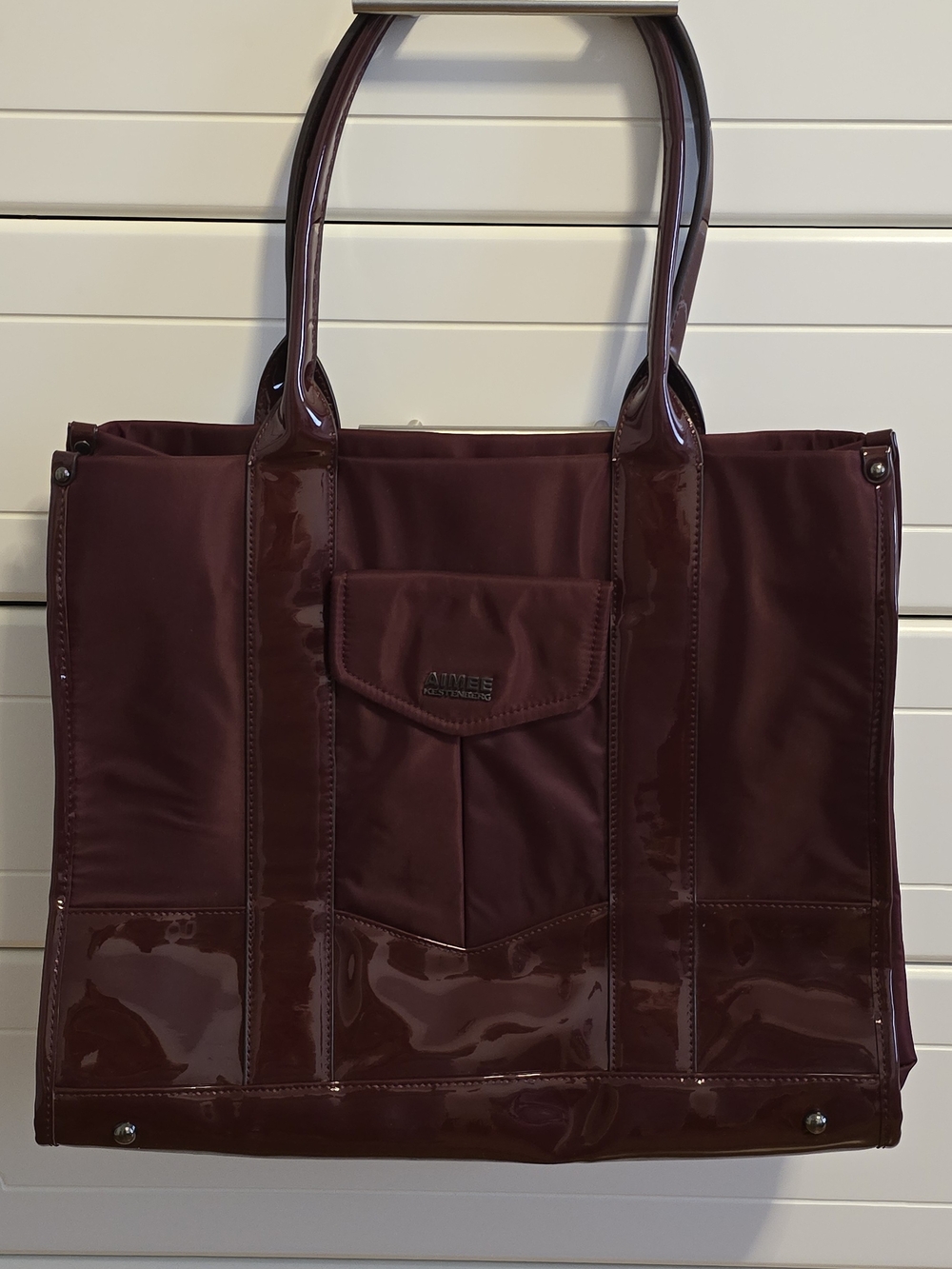 Aimee Kestenberg Large Tote Bag Wine/ Burgundy